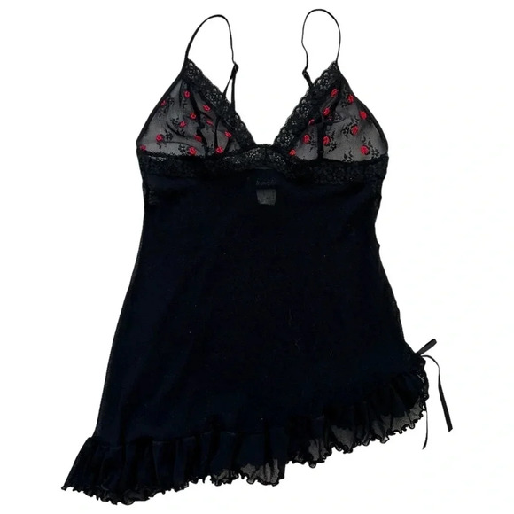 Vintage Y2K Frederick’s Of Hollywood Mini Slip Dress Chemise - Picture 1 of 6